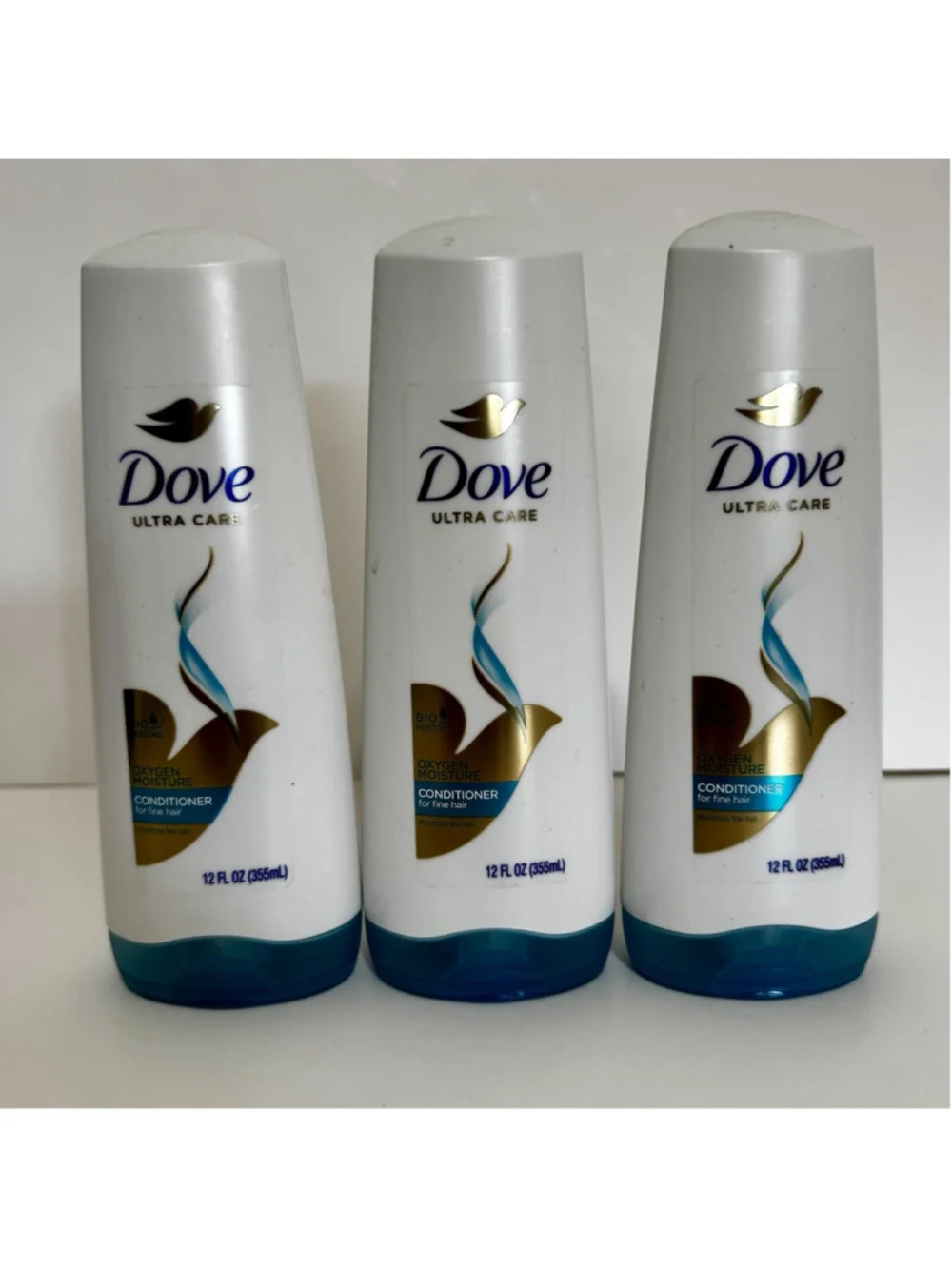 Dove Ultra Care Oxygen Moisture Fine Hair Conditioner 12oz X 3 DISCONTINUED NEW
